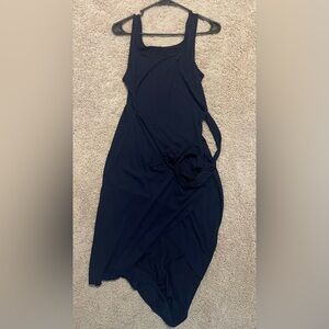 Elegant Navy Blue Women's Dress